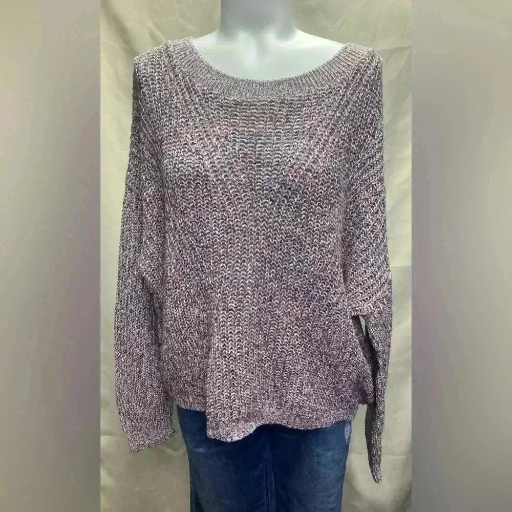 Express Multi colored cable knit sweater Size Medium